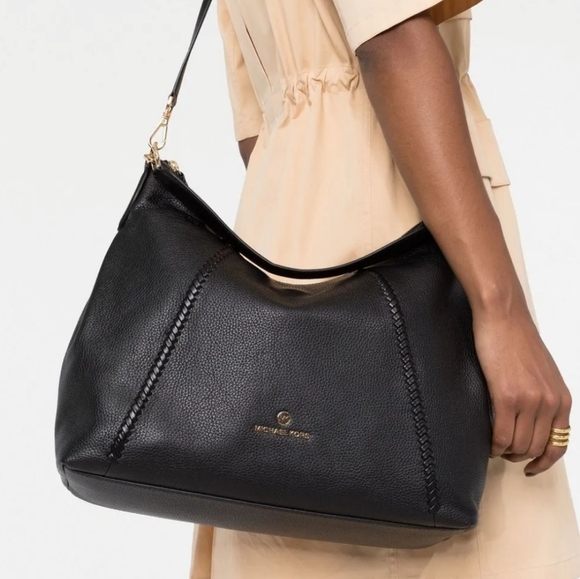 Michael Kors Sienna Large Black Shoulder Bag - Picture 8 of 11